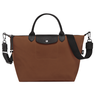 Le Pliage Energy L 手提包 , 巧克力色 - 再生帆布