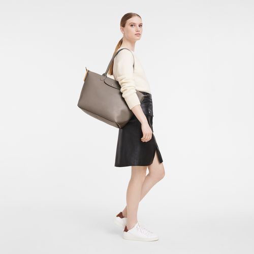 Le Pliage City Tote bag L, Taupe