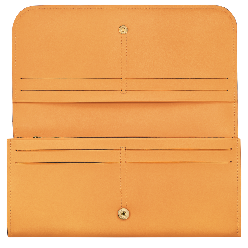 Box-Trot Continental wallet , Apricot - Leather  - View 2 of  2