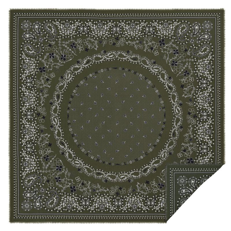 French Bandana 披肩 , - 羊毛混纺  - 查看 1 2
