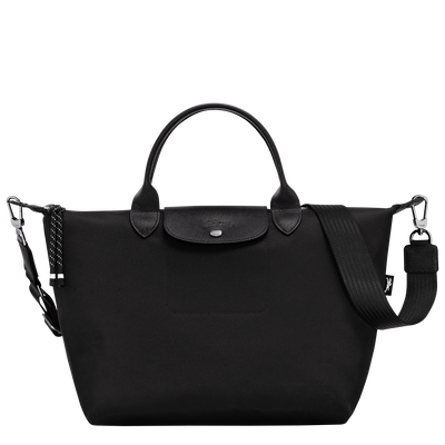 Le Pliage Energy L 手提包 , 黑色 - 再生帆布
