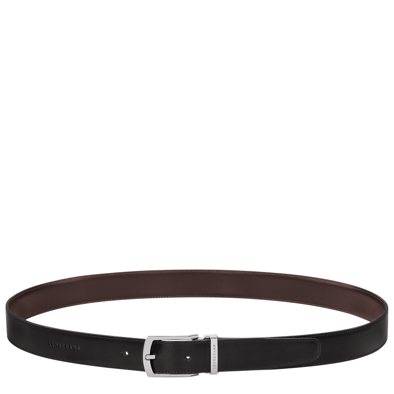 Delta Box Men's belt , Black/Mocha - Leather  - View 1 of  5