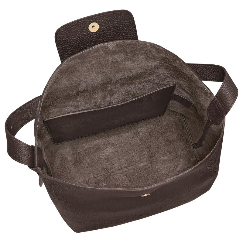 Le Cadence L Shoulder bag , Mocha - Leather  - View 5 of  6