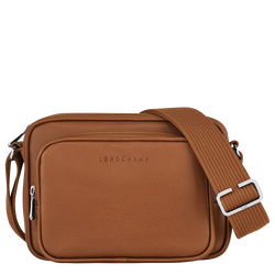 Le Foulonné S Camera bag , Caramel - Leather