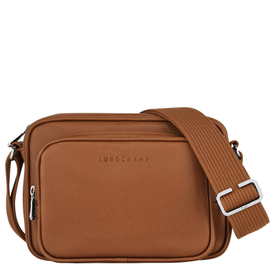 Le Foulonné S Camera bag , Caramel - Leather