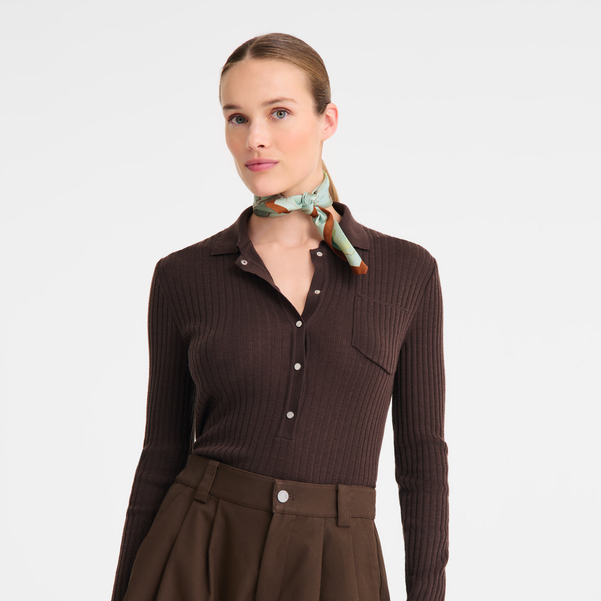 Douce Cavalcade 丝巾 50, Almond Green