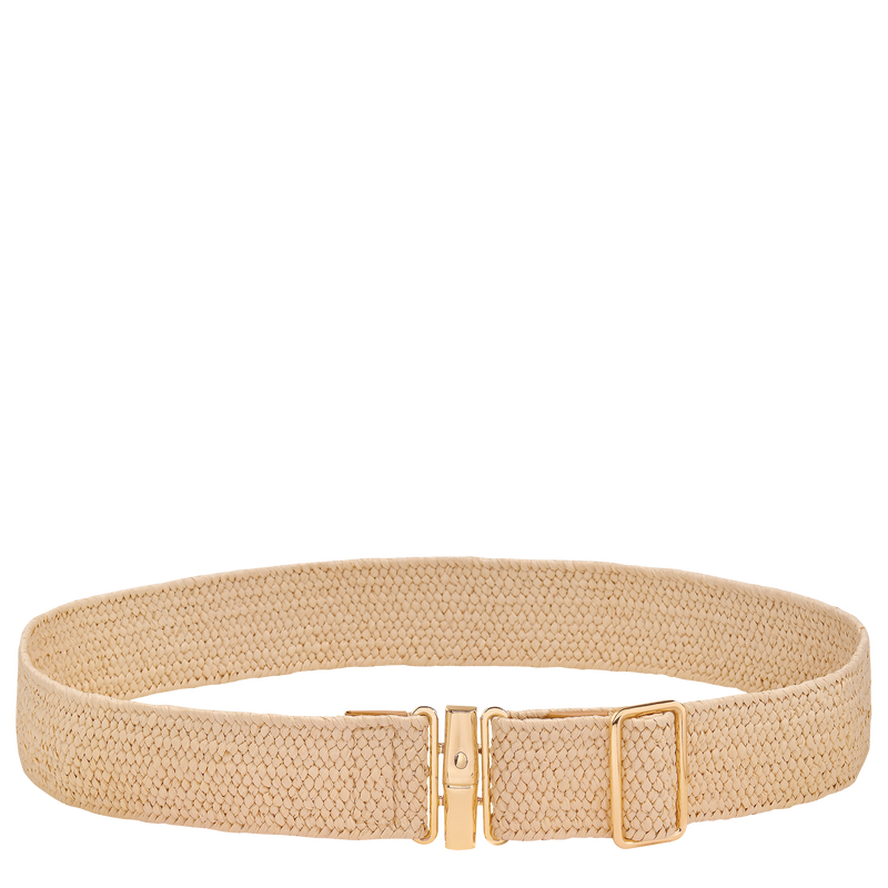 女士皮带 , 黄棕色 - 帆布  - 查看 1 3