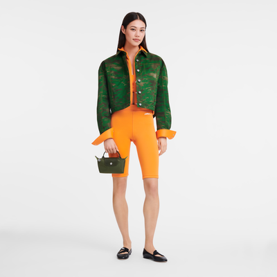 Le Pliage Green 化妆包 , 森林绿 - 再生帆布