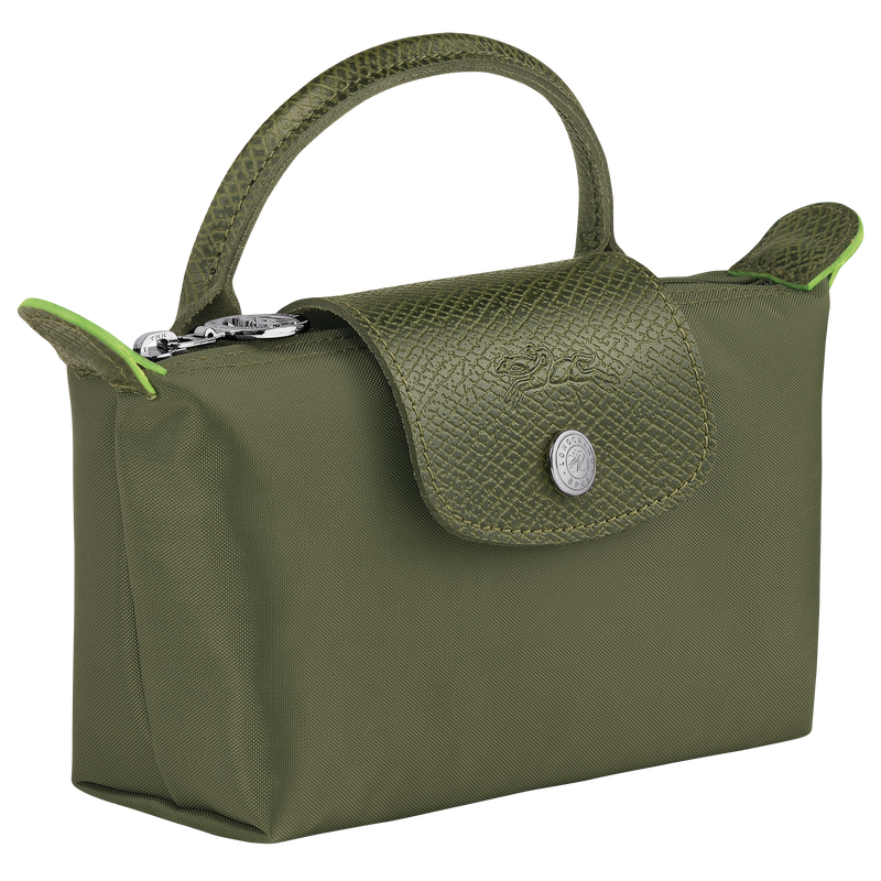 Le Pliage Green 化妆包 , 森林绿 - 再生帆布  - 查看 3 6