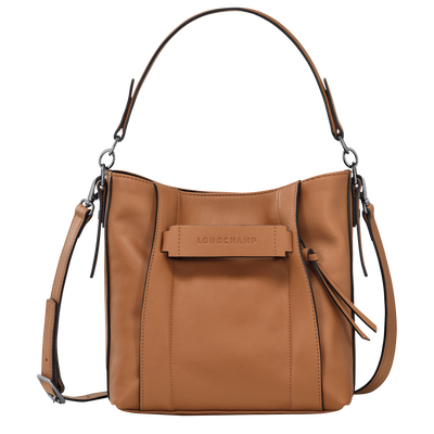 Longchamp 3D S 斜挎包 , 裸色 - 皮革