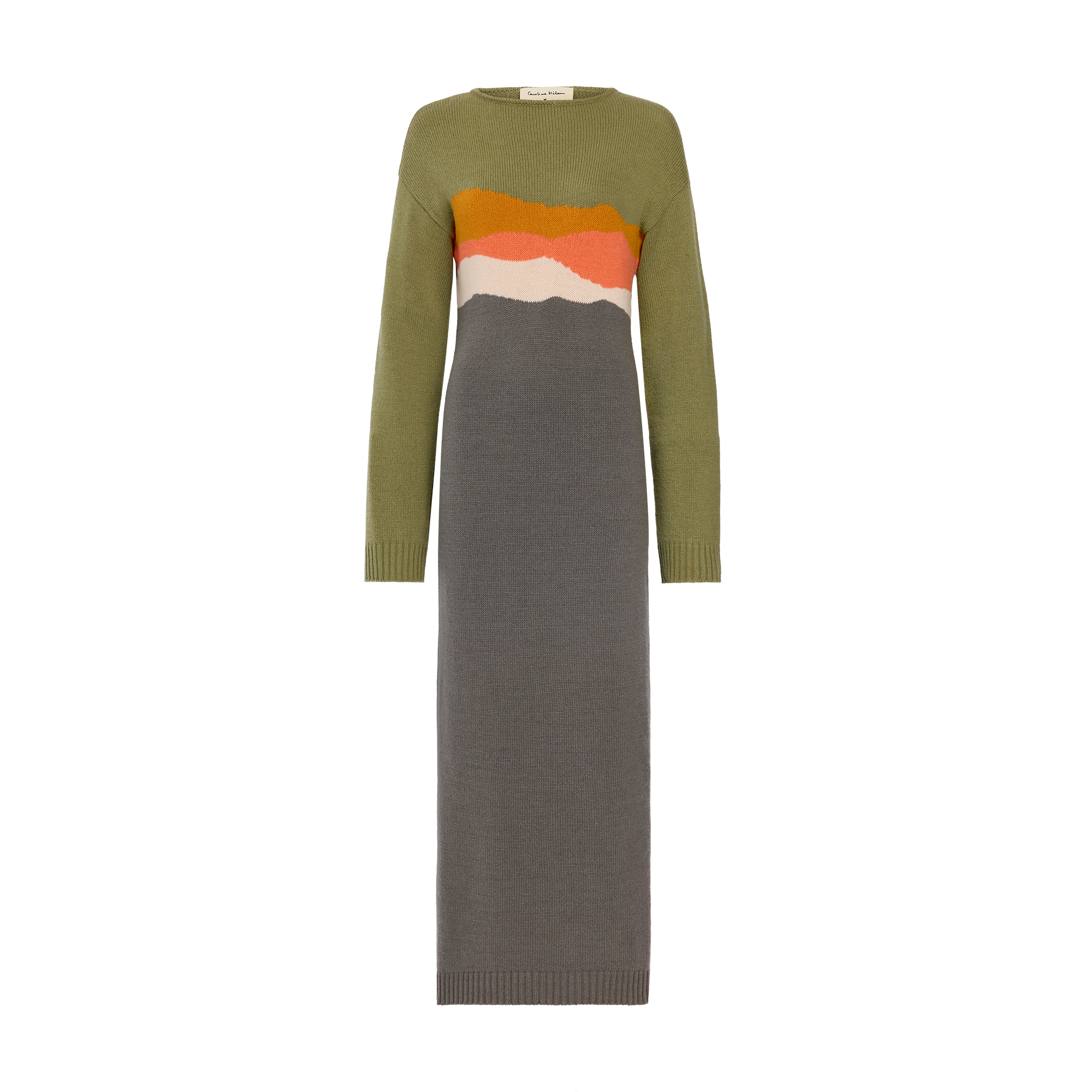 null 连衣裙 Caroline H&eacute;lain x Longchamp, 矿物色