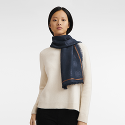 La Médaille Longchamp Shawl , Navy - OTHER