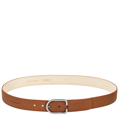 Le Foulonné Men's belt , Caramel - Leather