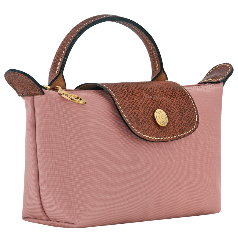 Le Pliage Original 化妆包 , 茶粉色 - 再生帆布  - 查看 3 6