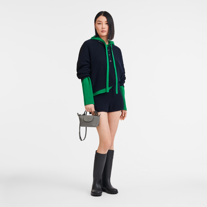 Le Pliage Xtra XS Pouch , Turtledove - Leather  - View 2 of  6