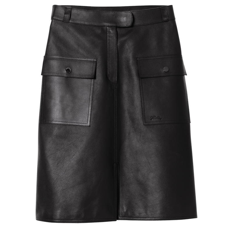 Skirt , Black - Lambskin  - View 1 of  3