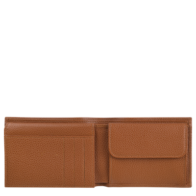 Le Foulonné Wallet , Caramel - Leather