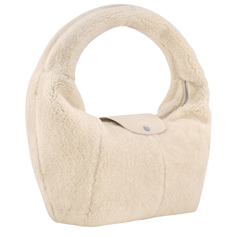 Le Pliage Xtra L Hobo 袋 , 象牙白 - 皮革  - 查看 3 4