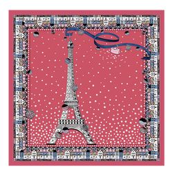 Tour Eiffel Noël Longchamp Silk scarf 50 , Grenadine - Silk