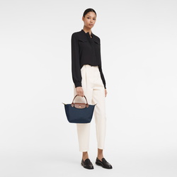 Le Pliage Original S 小号手提包 , 海军蓝色 - 再生帆布