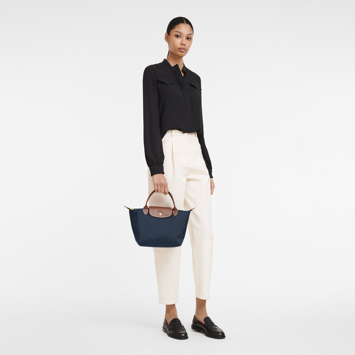 Le Pliage Original 小号手提包S, 海军蓝色