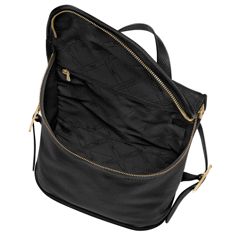 Le Foulonn&eacute; M 双肩背包 , 黑色 - 皮革  - 查看 5 6