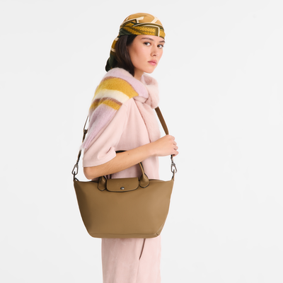 Le Pliage Xtra S 手提包 , 烟草色 - 皮革