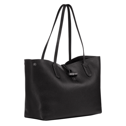 Roseau Essential L Tote bag , Black - Leather - View 3 of  5