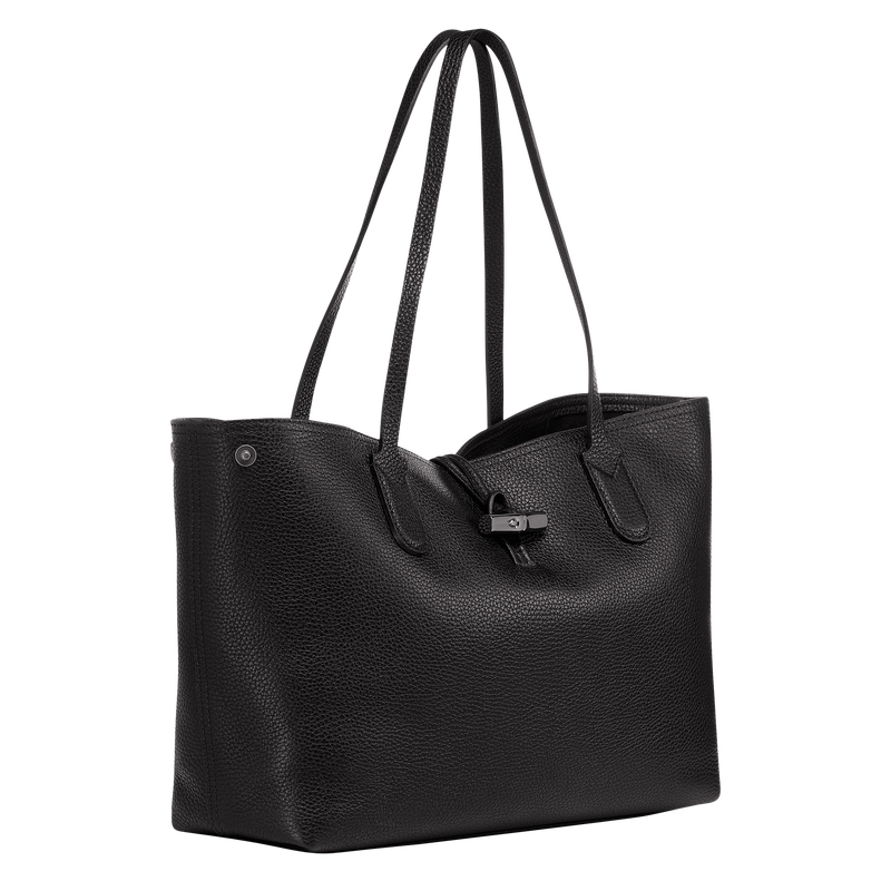 Roseau Essential L Tote bag , Black - Leather  - View 3 of  5