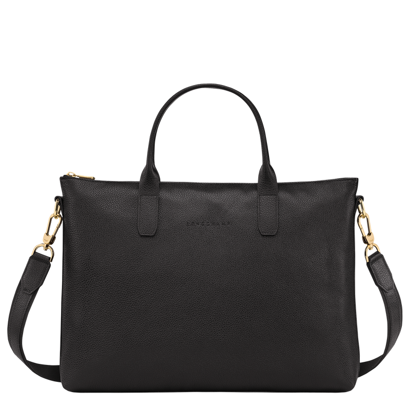 Le Foulonn&eacute; S Briefcase , Black - Leather  - View 1 of  5