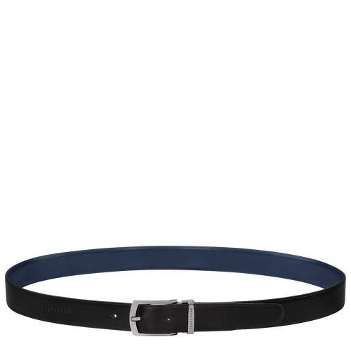 Delta Box Men's belt , Black/Navy - Leather - View 1 of  5