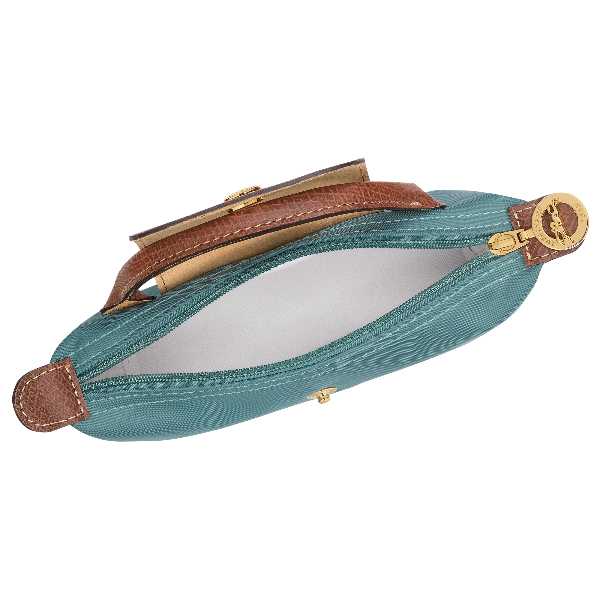 Pouch with handle, Eucalyptus - View 5 of
6 - zoom in Le Pliage Original Pouch with handle, Eucalyptus