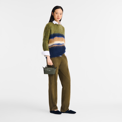 Le Pliage Xtra XS 手拿包 , 冷杉色 - 皮革