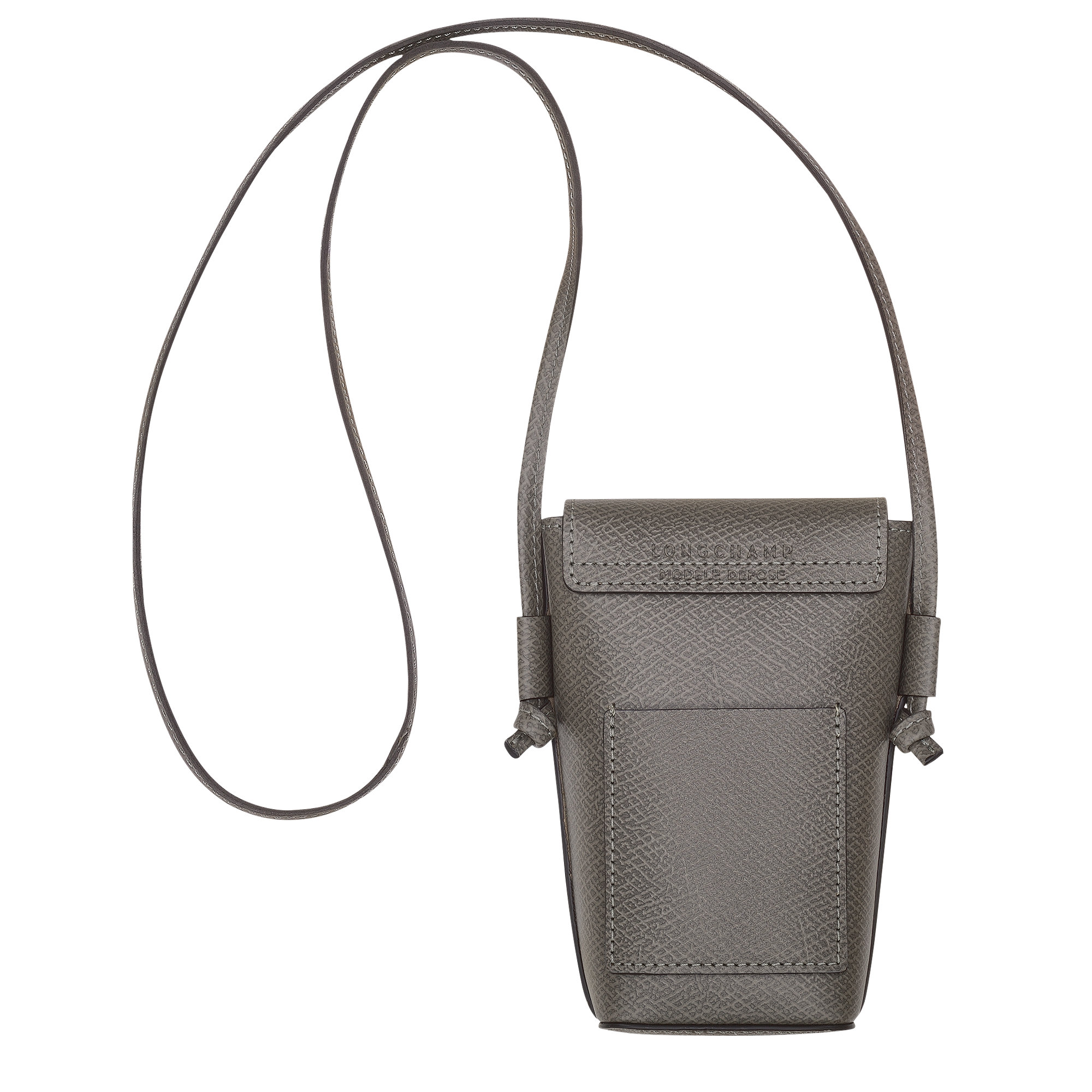 &Eacute;pure 皮革滚边装饰手机壳, 斑鸠灰