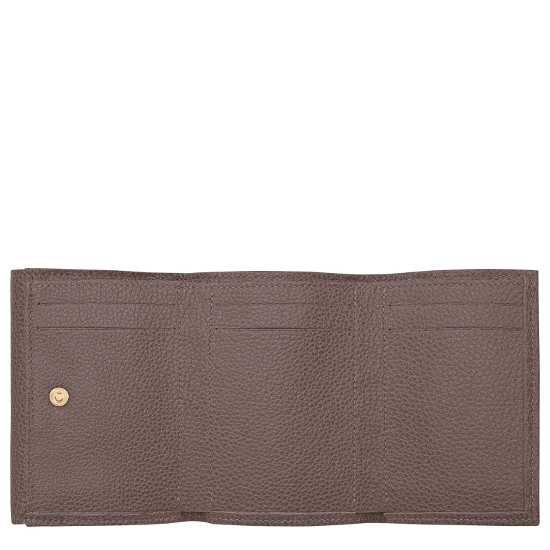 Le Foulonné 袖珍钱包 , 褐灰色 - 皮革  - 查看 3 3