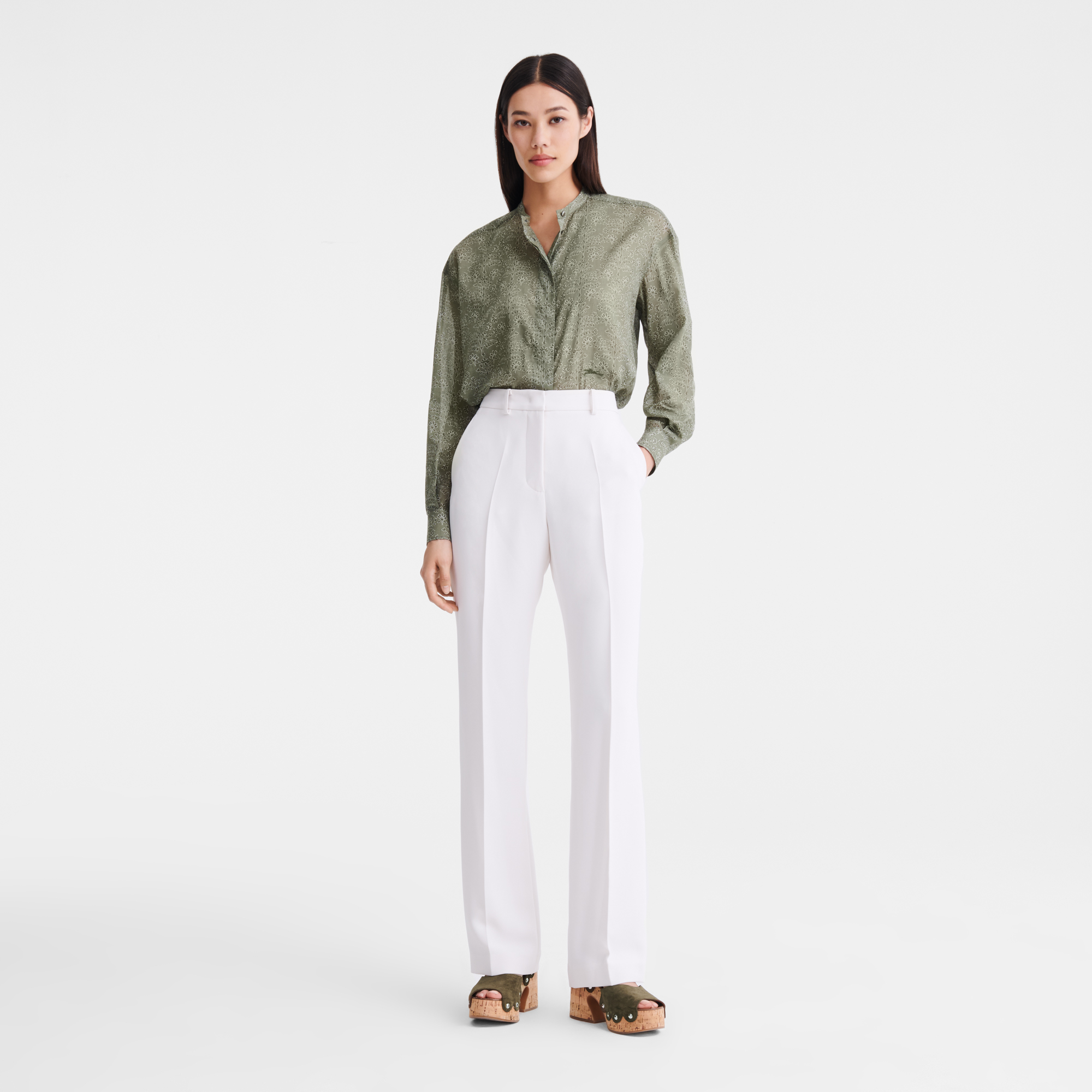 Trousers, Ecru - View 2 of
5 - zoom in null Trousers, Ecru