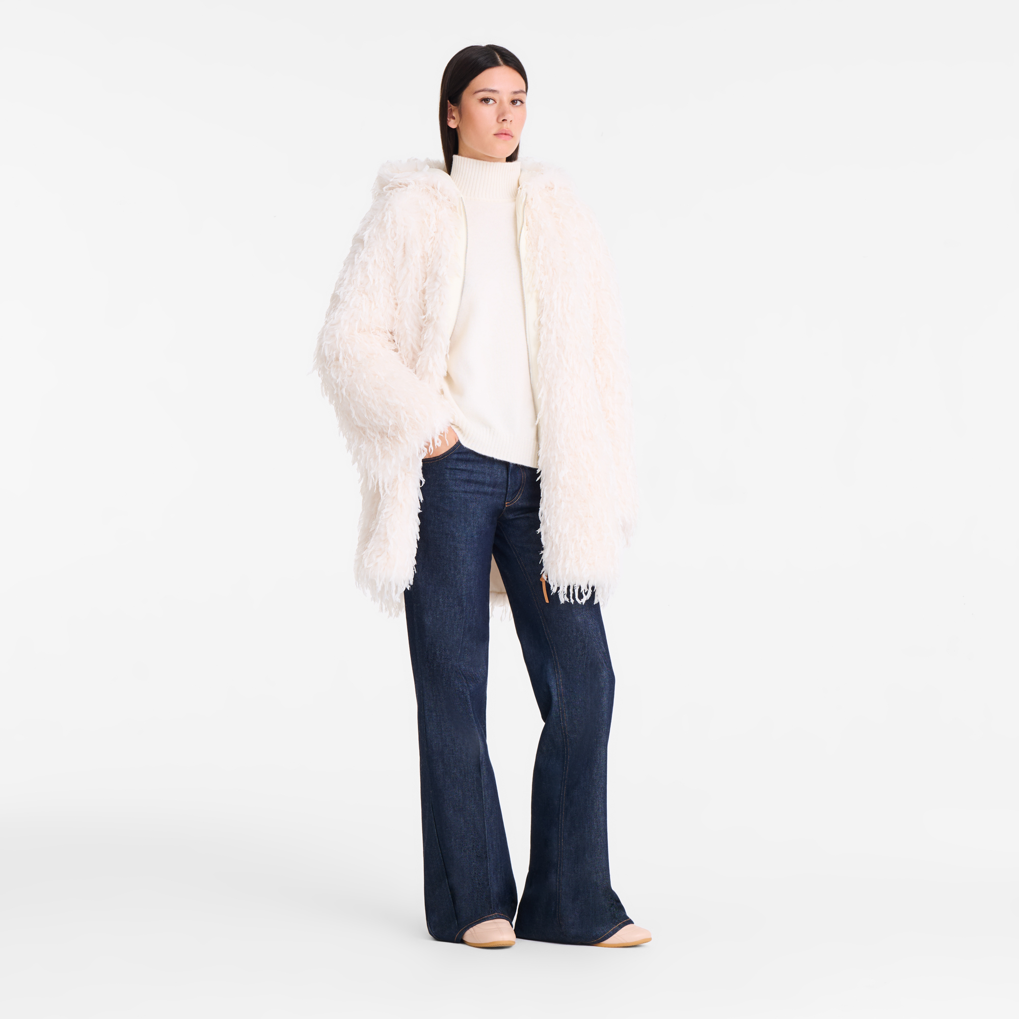 null Coat, Ivory