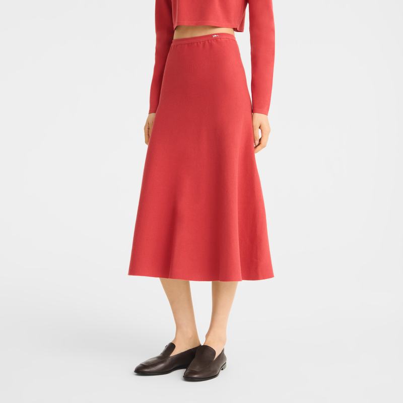 Skirt , Strawberry - Fluid knit  - View 2 of  4