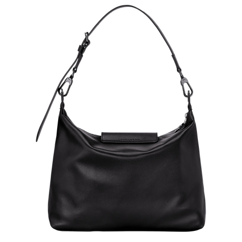 Le Pliage Xtra M Hobo bag , Black - Leather - View 4 of  6