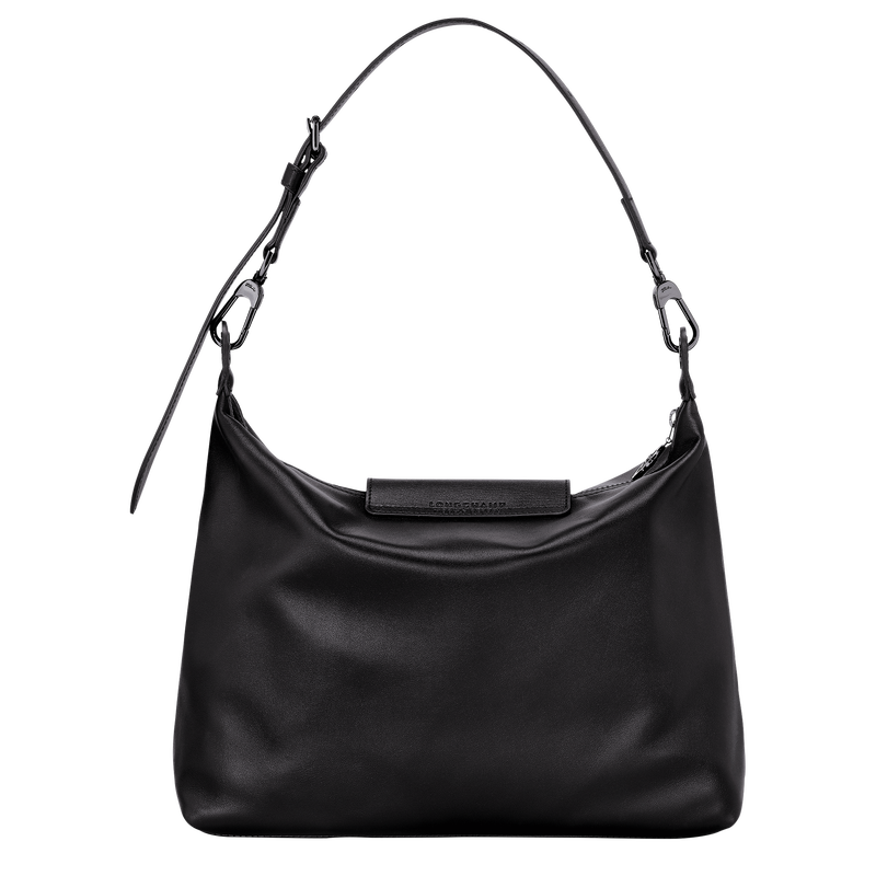 Le Pliage Xtra M Hobo bag , Black - Leather  - View 4 of  6