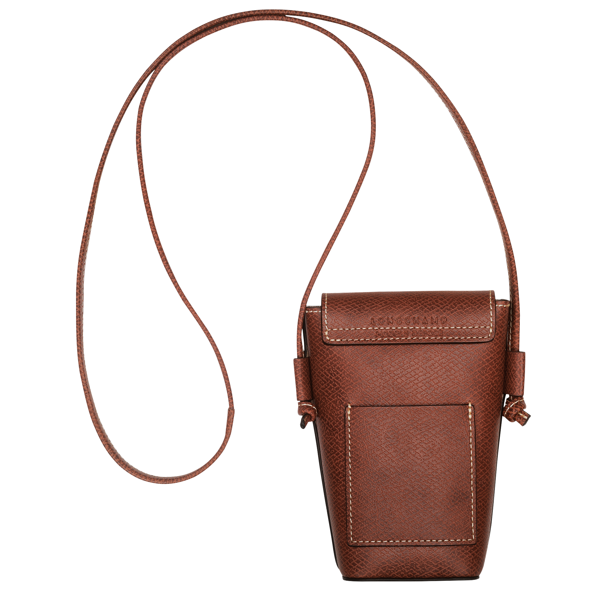 Phone case with leather lace, Brown - View 4 of
4 - zoom in Épure Phone case with leather lace, Brown