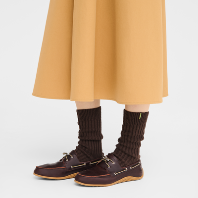 袜子 , 摩卡色 - 针织