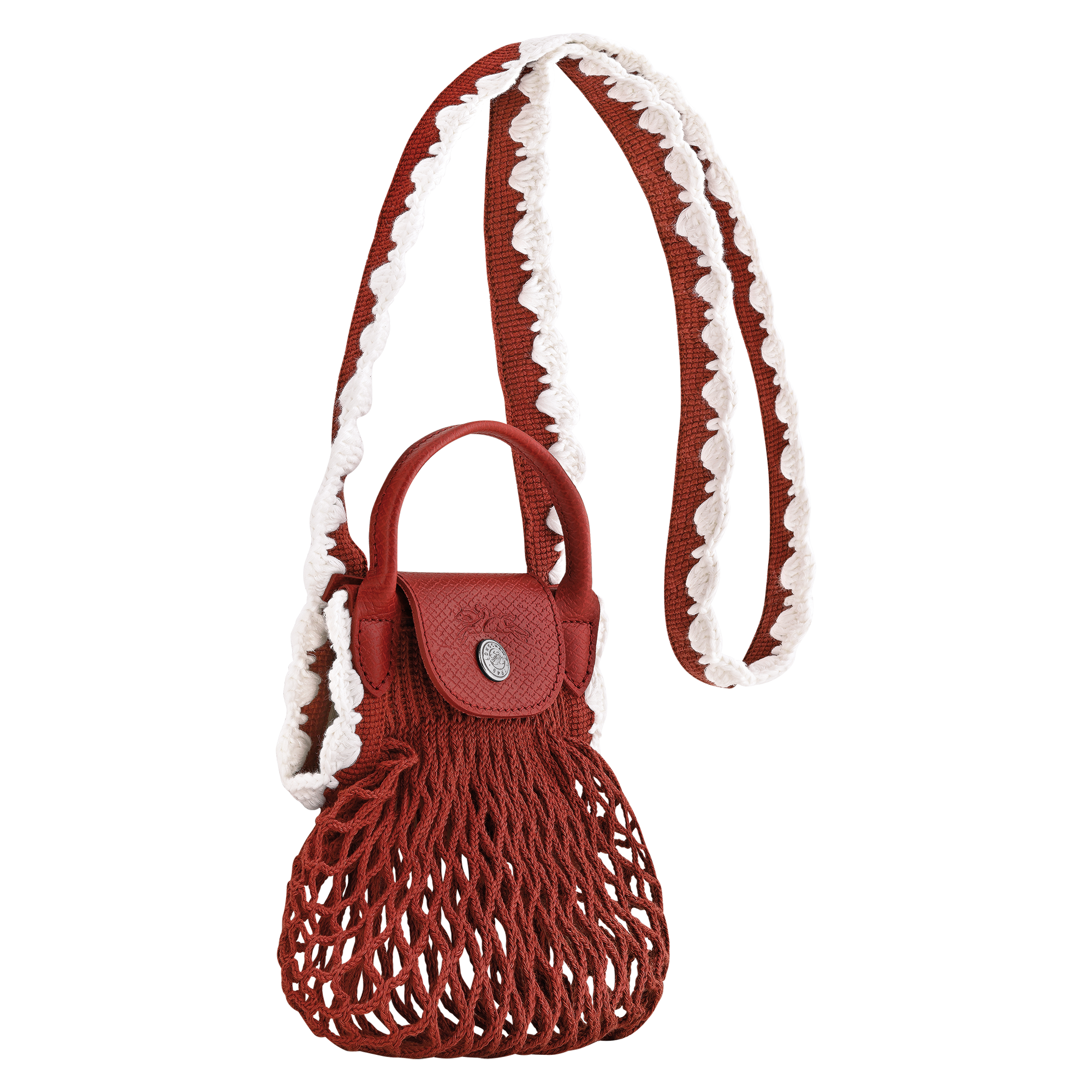 Mesh bag XS, Terracotta - View 3 of
4 - zoom in Le Pliage Collection Mesh bag XS, Terracotta