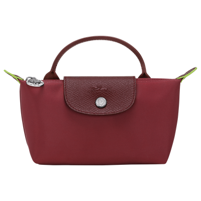 Le Pliage Green 化妆包 , 石榴色 - 再生帆布
