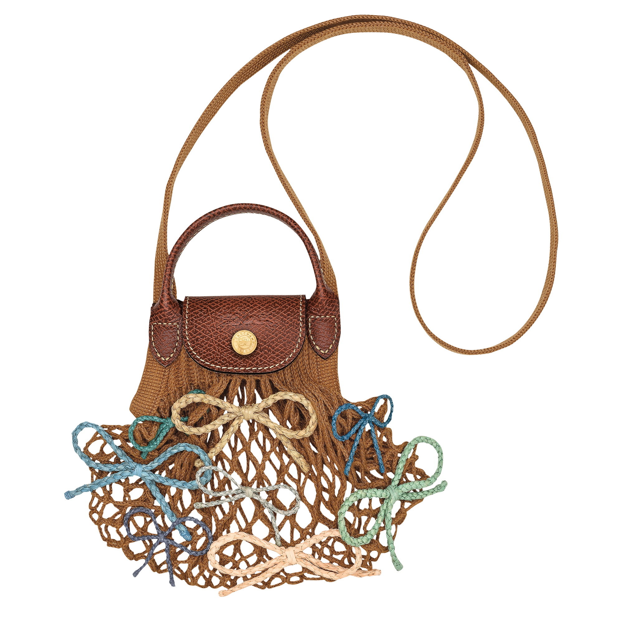 Le Pliage Collection Mesh bag XS, Tobacco