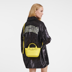 Le Pliage Xtra XS Handbag , Yellow - Leather