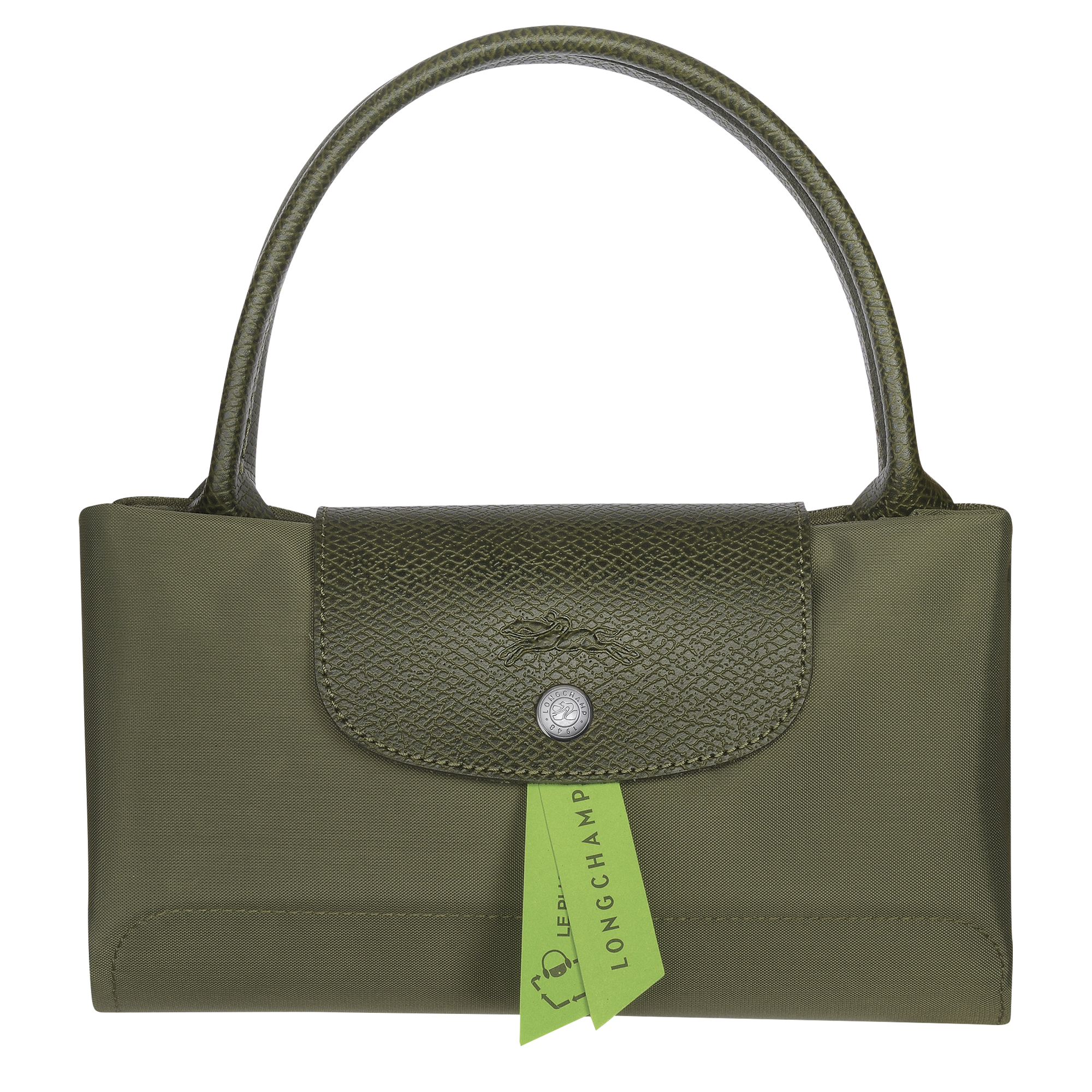 Handbag M, Forest - View 6 of
6 - zoom in Le Pliage Green Handbag M, Forest