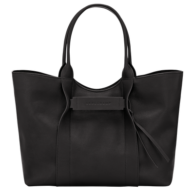 Longchamp 3D 单肩包 , 黑色 - 皮革