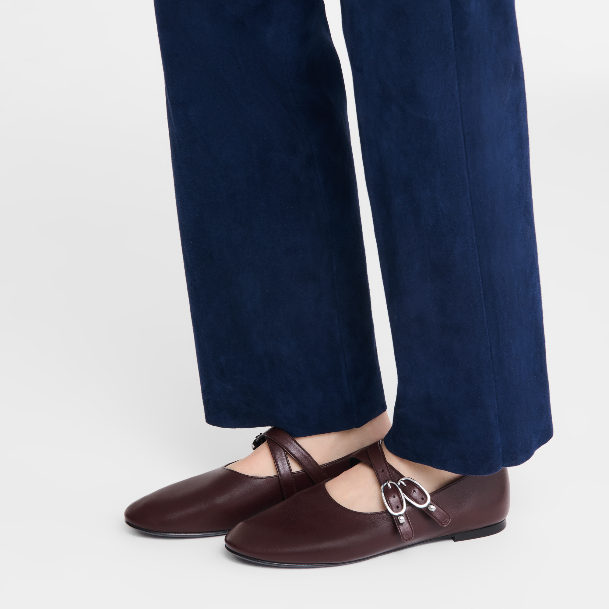 Le Foulonn&eacute; 系列 平底鞋, 摩卡色