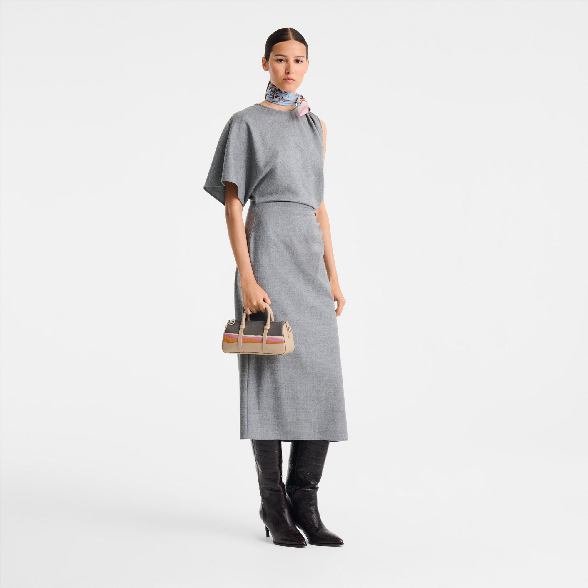 Caroline H&eacute;lain x Longchamp 手提包 S, 米色